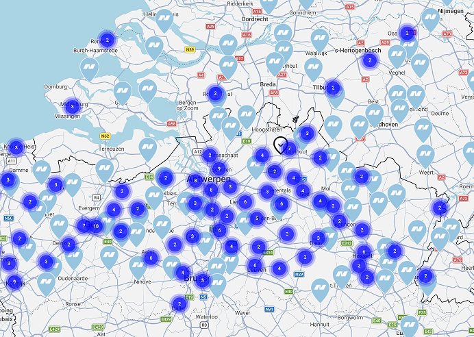 kaart dealers verkooppunten